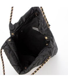 UNBILLION カシュカシュ cachecache / ナイロンキルティングチェーン手提げトート