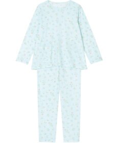 Wing 【パジャマ】　長袖・長ズボン　綿100%　天竺素材　花柄　ウイング／ワコール　EP7082