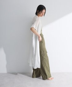 Green Parks 半袖シアーシャツワンピース