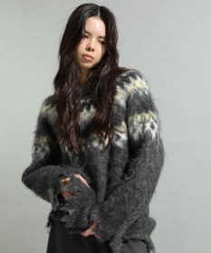 CRAFT STANDARD BOUTIQUE ノルディック起毛ニットプルオーバー