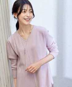 Tiaclasse 【安田美沙子さん着用・新色追加・洗える】ラウンドヘムニットチュニック
