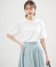 組曲 【WEB限定】チュールポンチドッキング Tシャツ