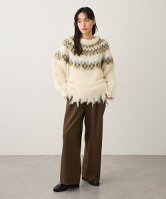 CRAFT STANDARD BOUTIQUE ノルディック起毛ニットプルオーバー