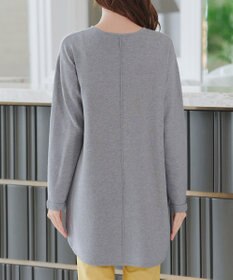 Tiaclasse 【安田美沙子さん着用・新色追加・洗える】ラウンドヘムニットチュニック