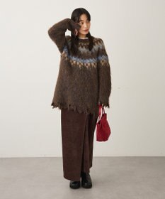 CRAFT STANDARD BOUTIQUE ノルディック起毛ニットプルオーバー