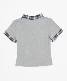 WEGO シャツカラーレイヤードSSトップ