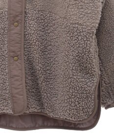 earth music&ecology 粒違い切替ボアブルゾン