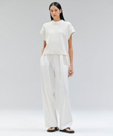 BEIGE， 【洗える・Oggi 11月号掲載】LAURA / ドライタッチ異素材リブニット