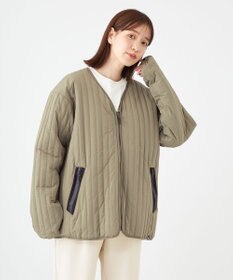 SHARE PARK LADIES 【UNISEX】キルティング蓄熱中綿 Ｖカーディガン（Mサイズ）