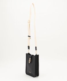 LA BAGAGERIE スクエアレザーミニショルダーバッグ