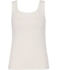 Wing カップ付きタンクトップ ラク きれいなバストシルエット 綿混(身生地) 【シンクロブラトップ】 リブタイプ ブラトップ ET1173 ウイング／ワコール