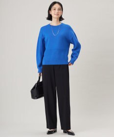 自由区 【洗える】ライトフィールジャージーワイドストレート パンツ