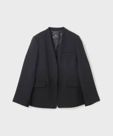 GRACE CONTINENTAL ダブルクロスノーカラージャケット