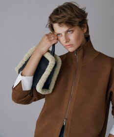 ICB 【CLASSY.1月号掲載】トリミングスクエア ショルダーバッグ