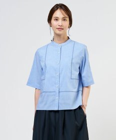 J.PRESS LADIES S 【WEB限定カラーあり・一枚で着映え】ラミー ポプリン ボクシーシャツ