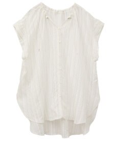 Green Parks ドロストネックフレンチスリーブブラウス