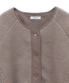 earth music&ecology 粒違い切替ボアブルゾン