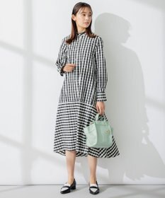 組曲 【洗える】ハイカウントタフタ ワンピース