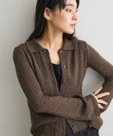 CRAFT STANDARD BOUTIQUE ブークレヤーン衿付きニットカーディガン