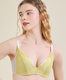 une nana cool さあわたし レース 脇高ブラジャー MADE WITH LIBERTY FABRIC