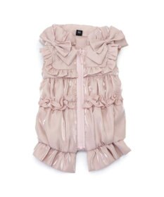 PET PARADISE cherircouture リボン ギャザーベスト 《ピンク》 小型犬