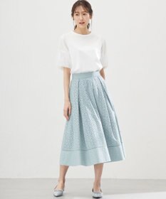 組曲 L 【WEB限定】チュールポンチドッキング Tシャツ