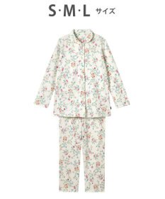 WACOAL パジャマ 長袖 長ズボン 綿混(本体) あったか ミントン 3Lまで対応 大きいサイズ レディース NDW428 /ワコール