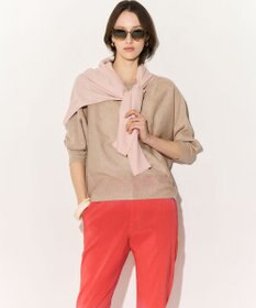 23区 L 【先行予約/WEB&一部店舗限定カラーあり】シャイニーシアー ドルマンスリーブ カーディガン