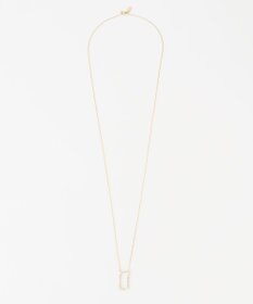 自由区 ラインフレームビジューネックレス