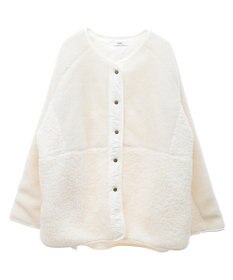 earth music&ecology 粒違い切替ボアブルゾン