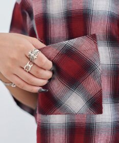 WEGO ショートチェックシャツ（S）