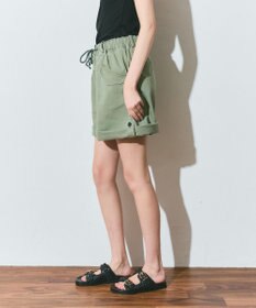 GRACE CONTINENTAL ヘリンボーンツイルハーフパンツ