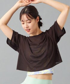 Chacott Chacott BALANCE シアーリブバックシャンTシャツ