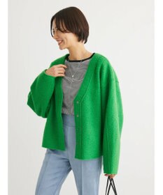 Green Parks ・ＥＬＥＮＣＡＲＥ　ＤＵＥ　ブークレＶネックカーデ