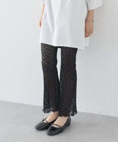 earth music&ecology レースフレアパンツ
