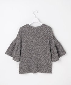 自由区 【カトリエムブーケ】Une forme bosselee ギャザーディテールボタンフロントプルオーバー