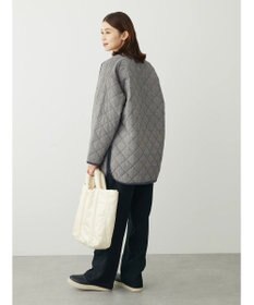 Green Parks キルティングノーカラーブルゾン