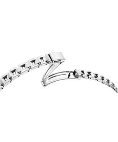 CITIZEN 【少し大きめの28mmケース】見やすさと可愛いらしさが魅力の電波時計 シルバー。防水 シンプル 日付 秒針 簡単ベルト調整。