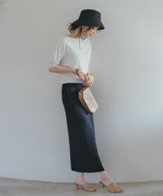 UNFILO 【MAG×スタイリストコラボ】イージーケアシャツ×ラメIラインスカート