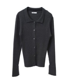 CRAFT STANDARD BOUTIQUE 襟付きニットコンパクトカーディガン