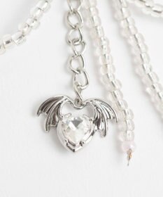 WEGO リボンビーズストラップキーホルダー