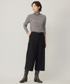 J.PRESS LADIES 【WEB限定カラーあり・洗える】ツムギート flannel ワイド クロップド パンツ