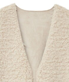 AMERICAN HOLIC 丈違いシープライクフェイクファーベスト