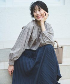 ANY L 【UVカット/抗菌防臭/速乾】エニィファンクション　フリルモックブラウス