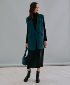 ICB 【洗える】 ウールマットウース ノーカラージレ