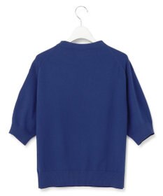 23区 【洗える】ヴィスコースストレッチ 半袖 ニット