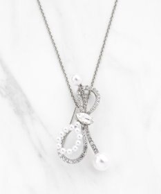 TOCCA 【八木アリサさん着用】SHAKE RIBBON 2WAY BROOCH NECKLACE ブローチネックレス