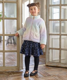 ANY KIDS ネコ×ドット刺繍 スキャッツ