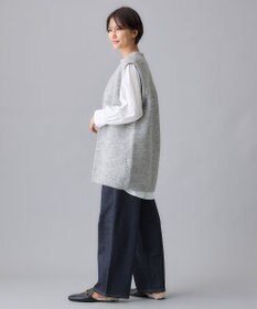 自由区 S 【洗える】365DENIMワイドストレート パンツ