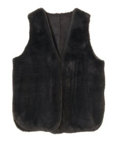 AMERICAN HOLIC 丈違いフェイクファーベスト